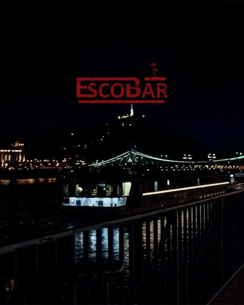 Danube view restaurant in Budapest at night with riverside terrace atmosphere